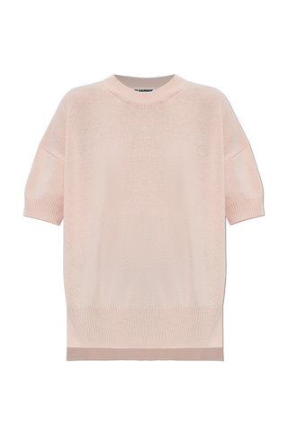 JIL SANDER PINK Loose-fit cashmere top 1