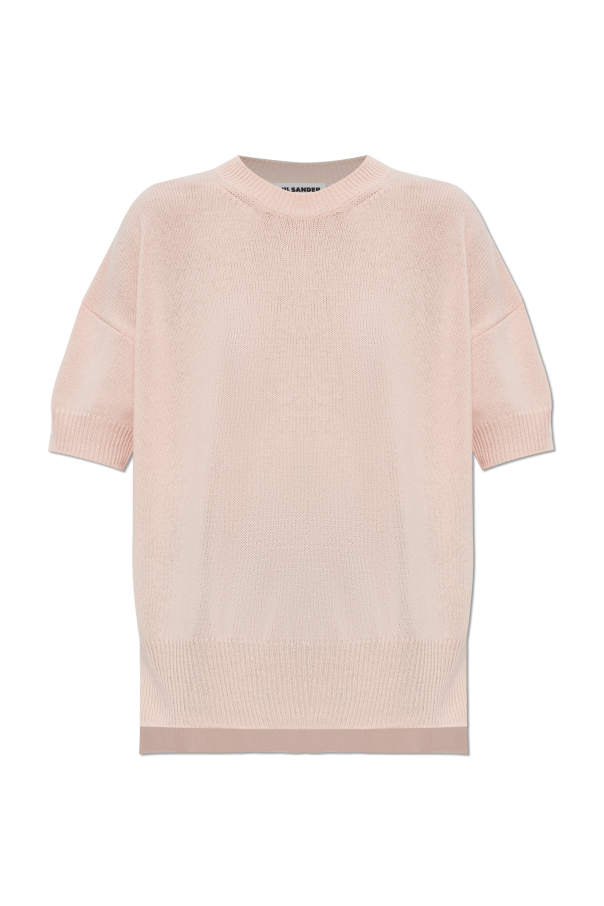 JIL SANDER PINK Loose-fit cashmere top 1