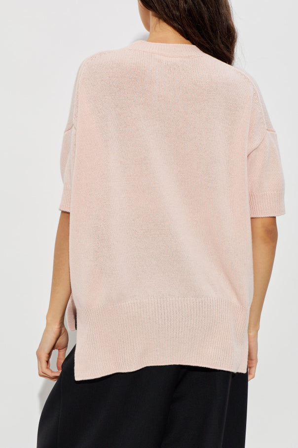 JIL SANDER PINK Loose-fit cashmere top 4
