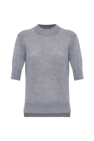 JIL SANDER GREY Top with side slits 1