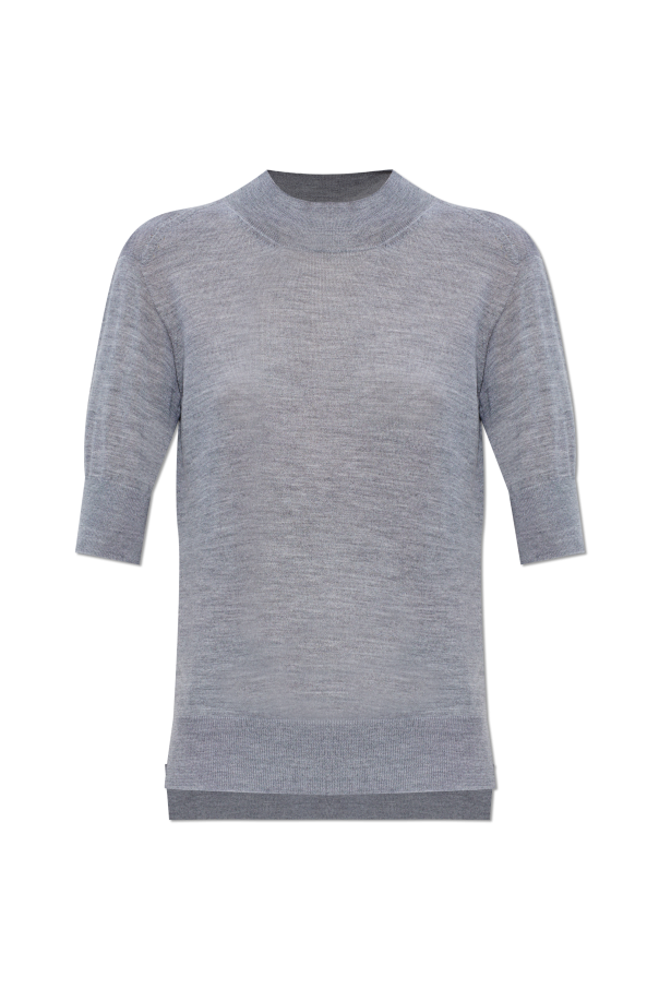 JIL SANDER GREY Top with side slits 1
