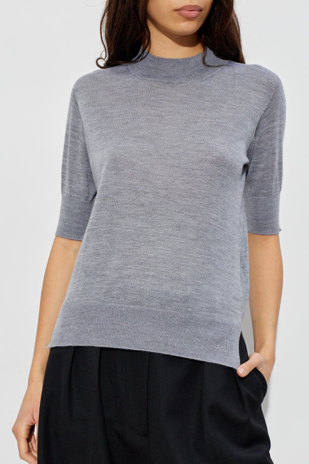 JIL SANDER GREY Top with side slits 3