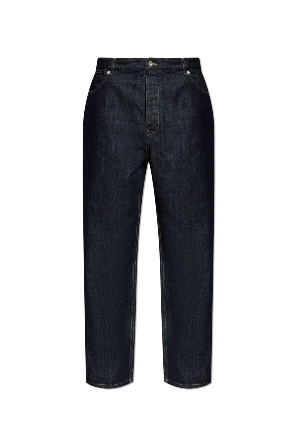 JIL SANDER NAVY BLUE Straight-leg jeans 1