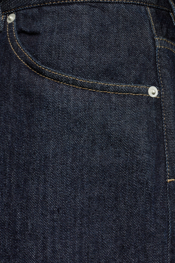 JIL SANDER NAVY BLUE Straight-leg jeans 5