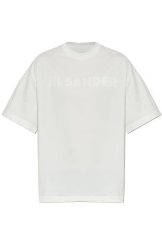 JIL SANDER WHITE T-shirt with printed logo 1