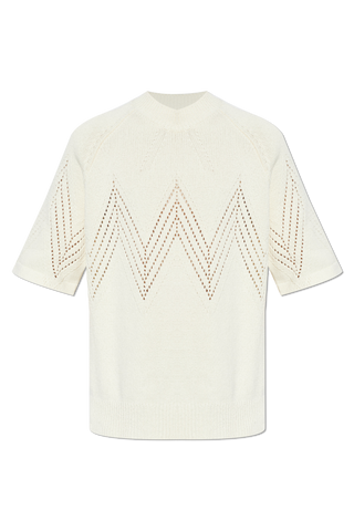 JIL SANDER cream Cotton T-shirt 1