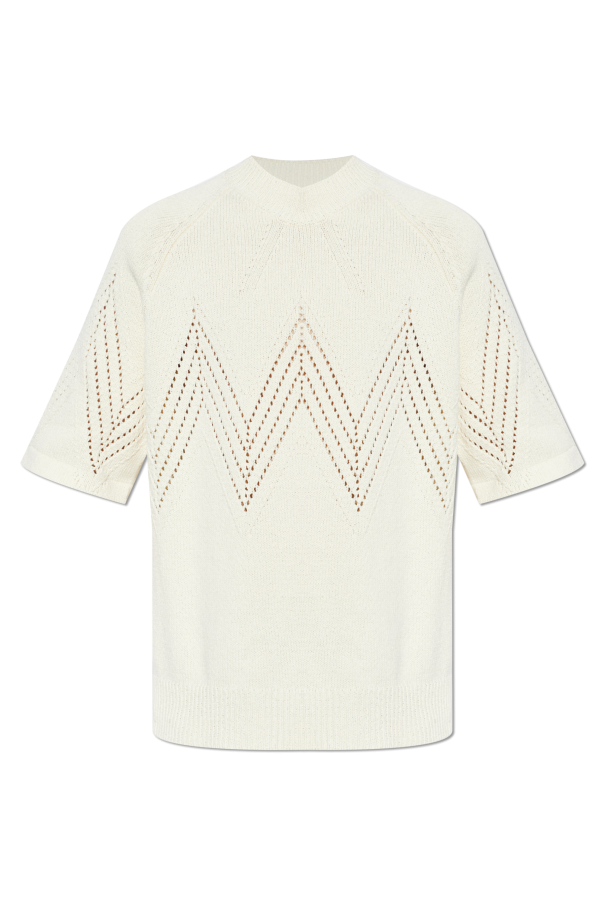 JIL SANDER cream Cotton T-shirt 1