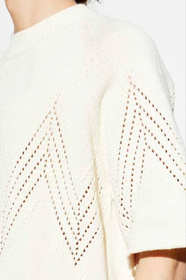 JIL SANDER cream Cotton T-shirt 5
