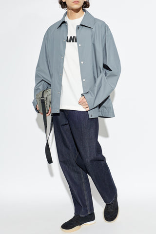 JIL SANDER WHITE T-shirt with printed logo 2