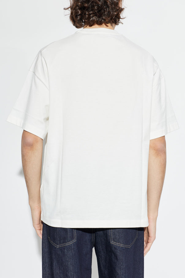 JIL SANDER WHITE T-shirt with printed logo 4