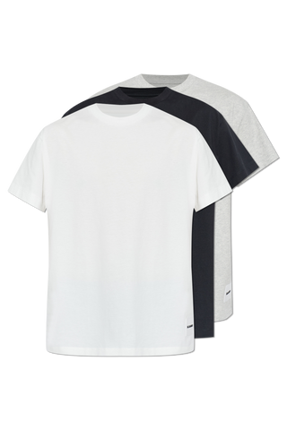 JIL SANDER+ WHITE Set of three T-shirts with logo 1