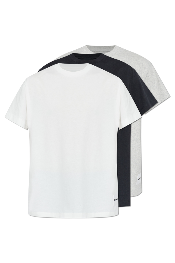 JIL SANDER+ WHITE Set of three T-shirts with logo 1