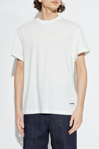 JIL SANDER+ WHITE Set of three T-shirts with logo 3
