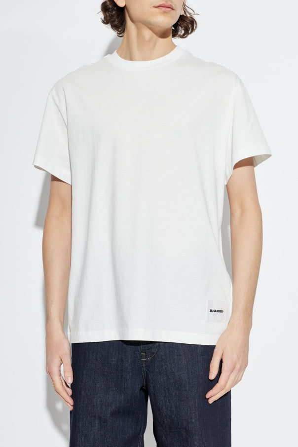 JIL SANDER+ WHITE Set of three T-shirts with logo 3