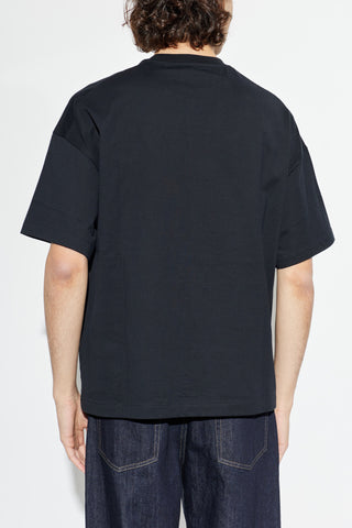 JIL SANDER BLACK T-shirt with printed logo 4
