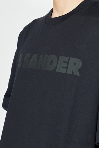 JIL SANDER BLACK T-shirt with printed logo 5