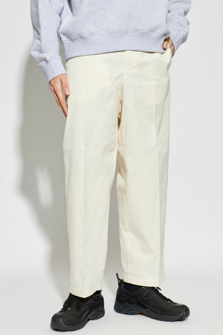 JIL SANDER cream Straight-leg cotton trousers 3