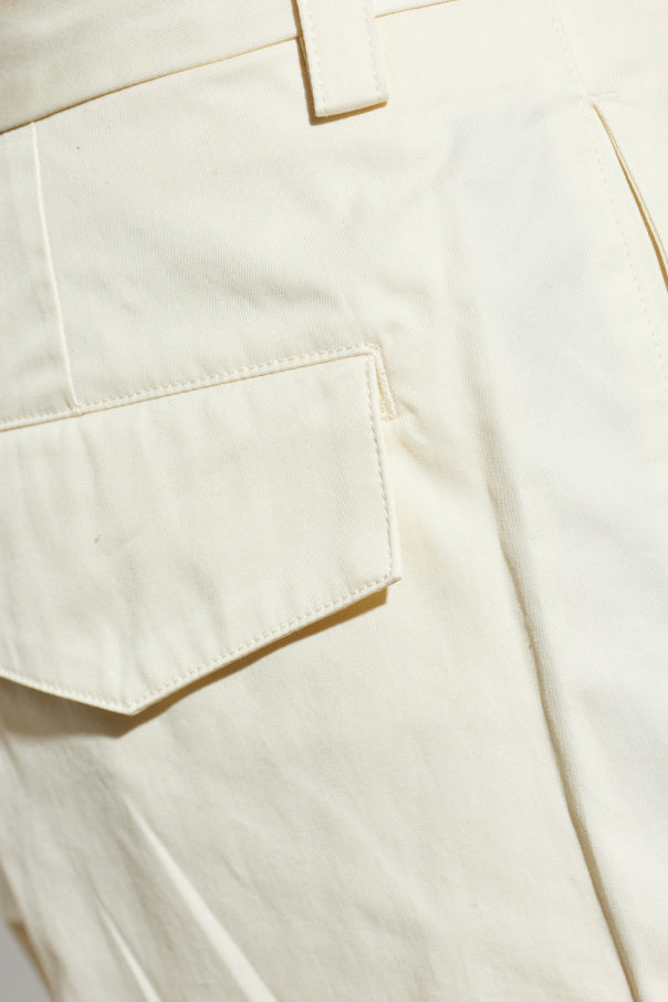 JIL SANDER cream Straight-leg cotton trousers 5