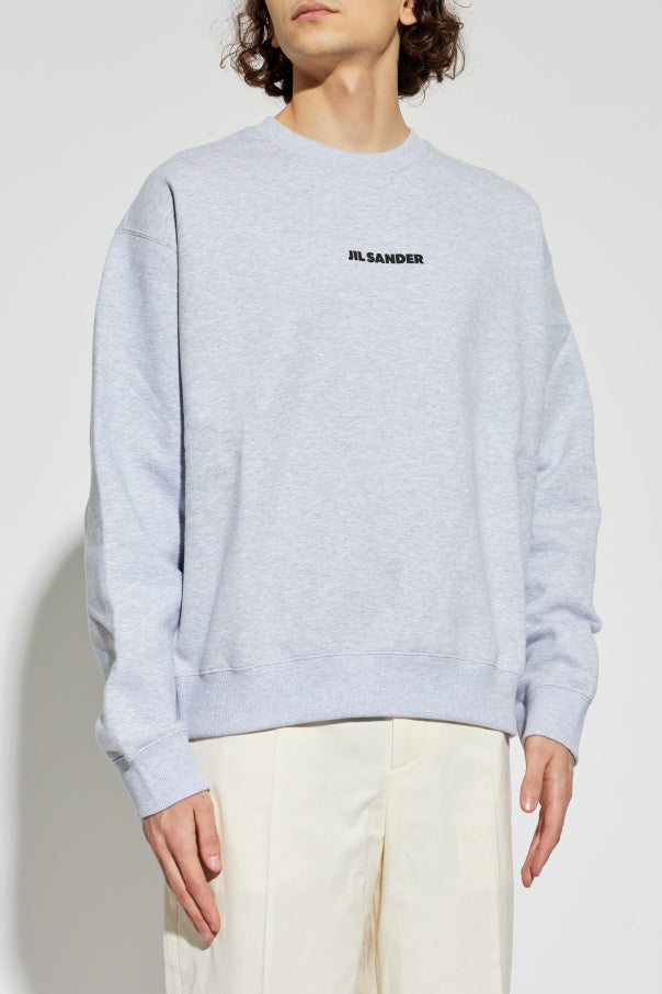 JIL SANDER GREY Sweatshirt with logo 3