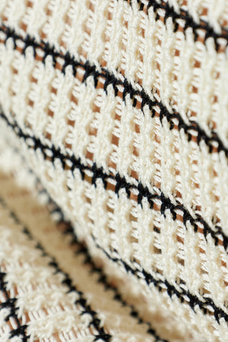 JIL SANDER cream T-shirt with decorative knit 5