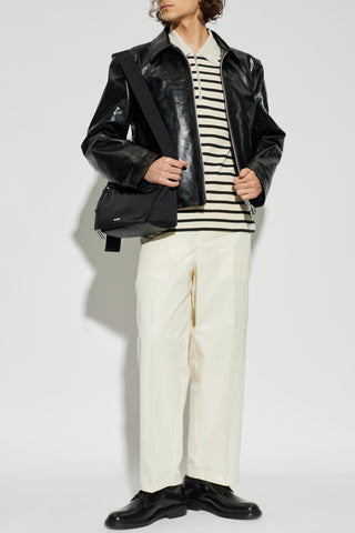 JIL SANDER+ cream Striped pattern polo 2