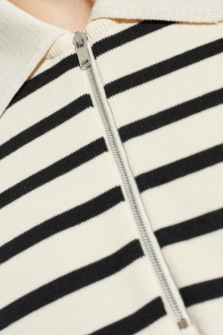 JIL SANDER+ cream Striped pattern polo 5