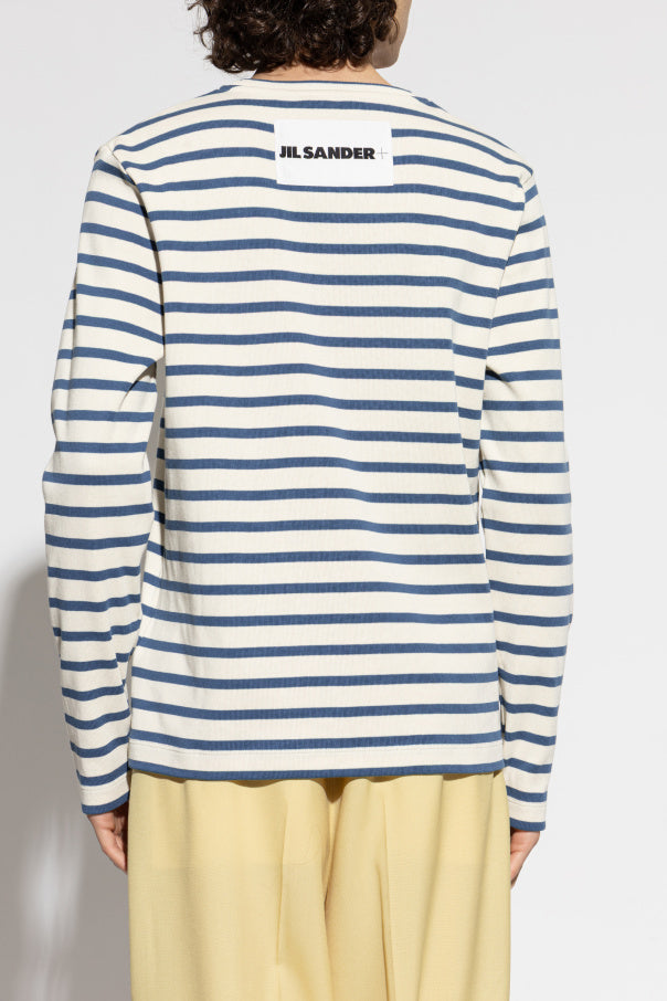 JIL SANDER+ cream Long sleeve T-shirt 4