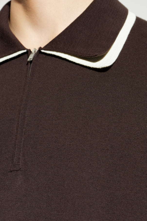 JIL SANDER BROWN Cotton polo 5