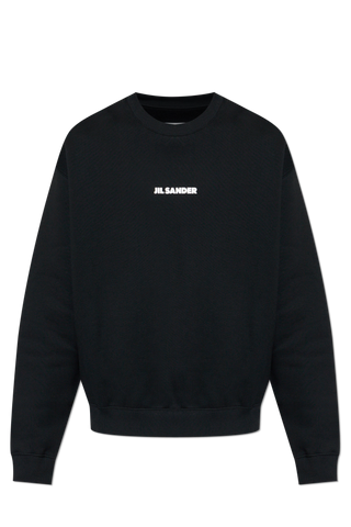 JIL SANDER BLACK Sweatshirt with logo 1