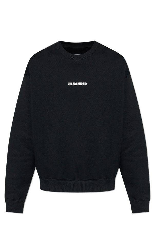 JIL SANDER BLACK Sweatshirt with logo 1