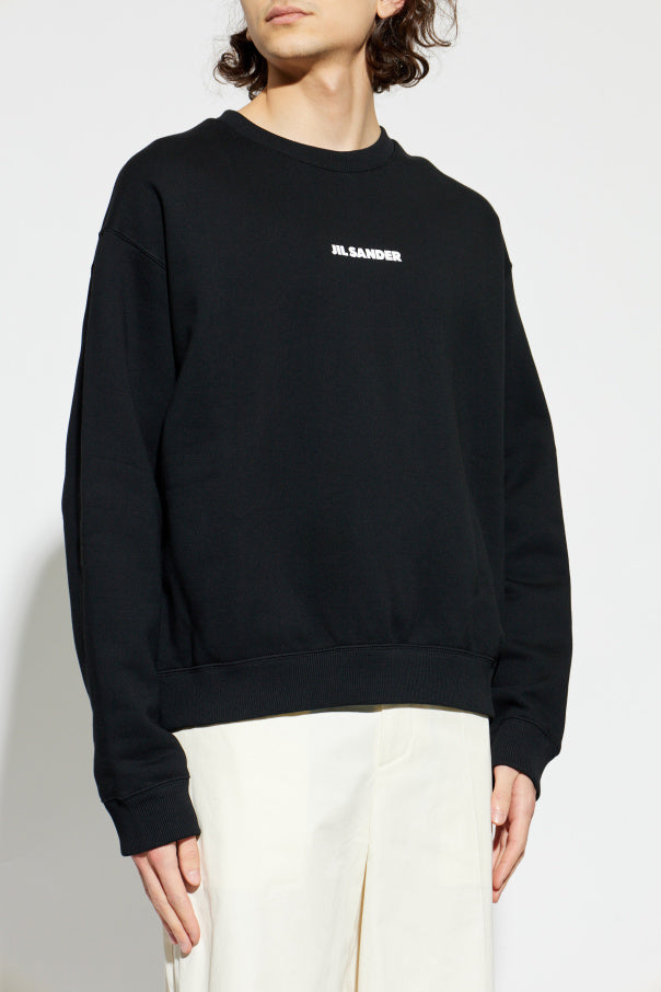 JIL SANDER BLACK Sweatshirt with logo 3
