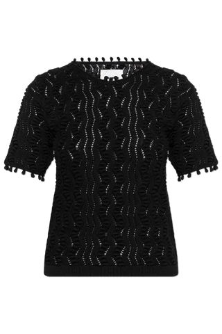 JIL SANDER BLACK Lace t-shirt 1