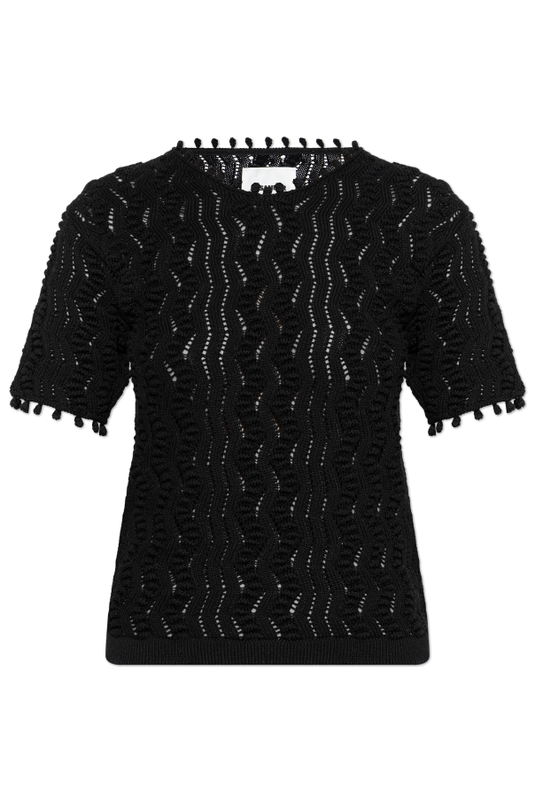 JIL SANDER BLACK Lace t-shirt 1