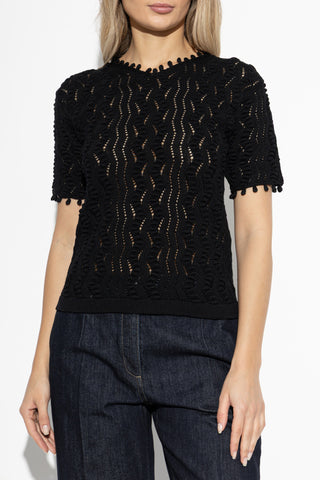 JIL SANDER BLACK Lace t-shirt 3