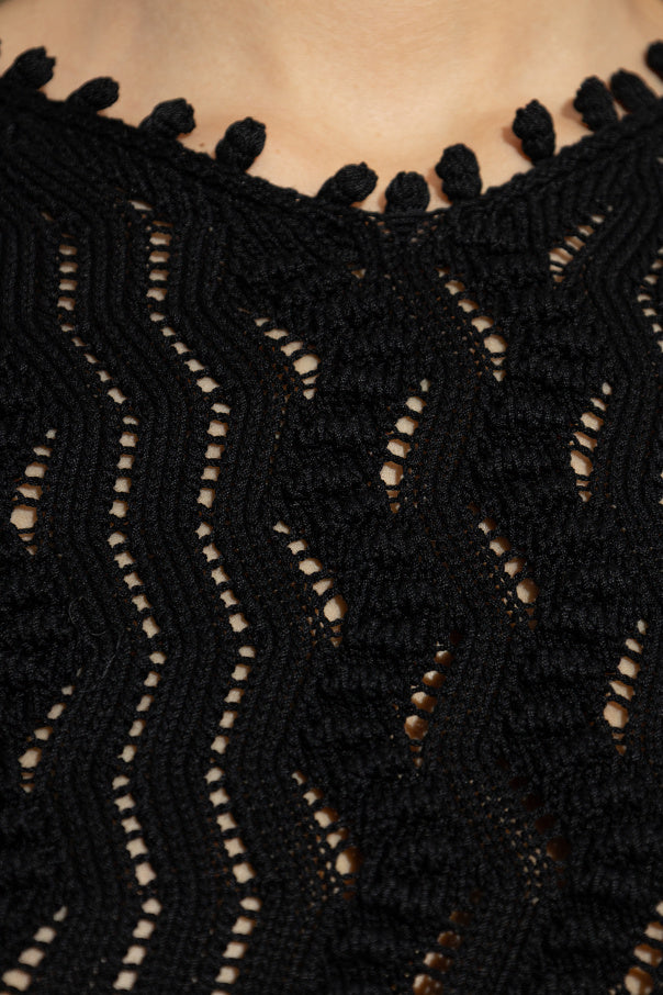 JIL SANDER BLACK Lace t-shirt 5