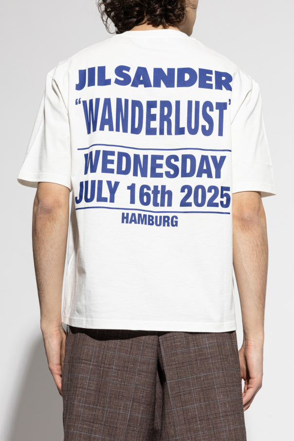 JIL SANDER WHITE T-shirt with print 4