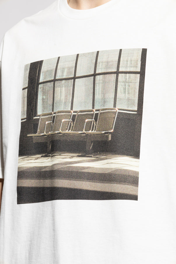 JIL SANDER WHITE T-shirt with print 5