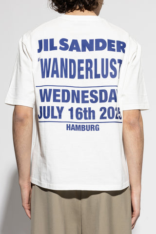 JIL SANDER WHITE T-shirt with print 4
