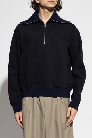 JIL SANDER BLACK Sweatshirt with embroidered logo 3