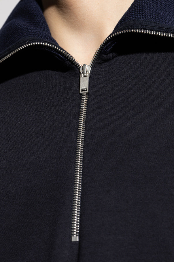 JIL SANDER BLACK Sweatshirt with embroidered logo 5