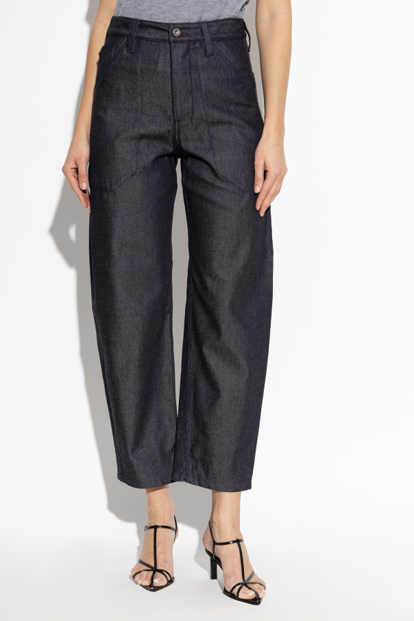 JIL SANDER+ NAVY BLUE Wide-leg jeans 3