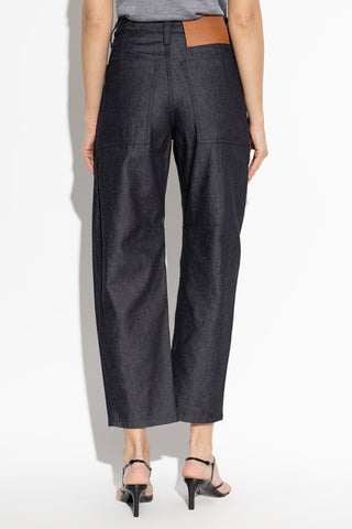 JIL SANDER+ NAVY BLUE Wide-leg jeans 4