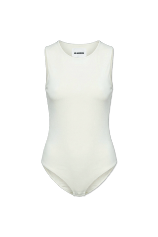 JIL SANDER cream Body with a round neckline 1