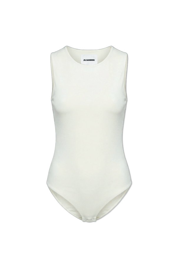 JIL SANDER cream Body with a round neckline 1