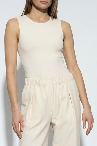 JIL SANDER cream Body with a round neckline 3