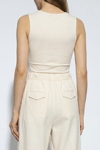 JIL SANDER cream Body with a round neckline 4