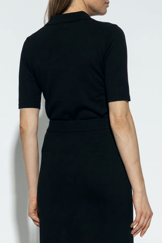 JIL SANDER BLACK Wool polo 4
