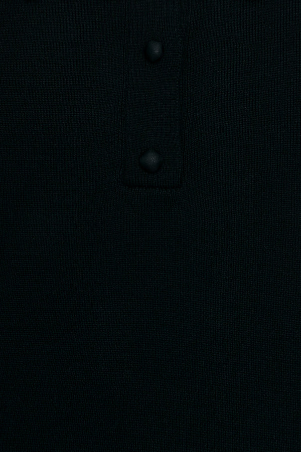 JIL SANDER BLACK Wool polo 5