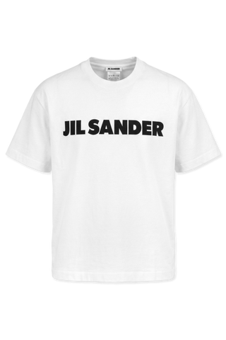 JIL SANDER WHITE T-shirt with printed logo 1