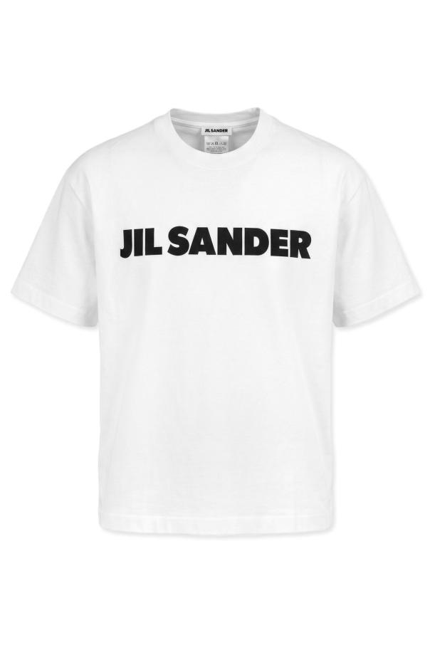 JIL SANDER WHITE T-shirt with printed logo 1